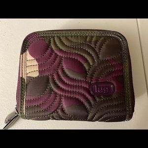 LUG Splits Compact RFID Wallet Camo Berry excellent condition